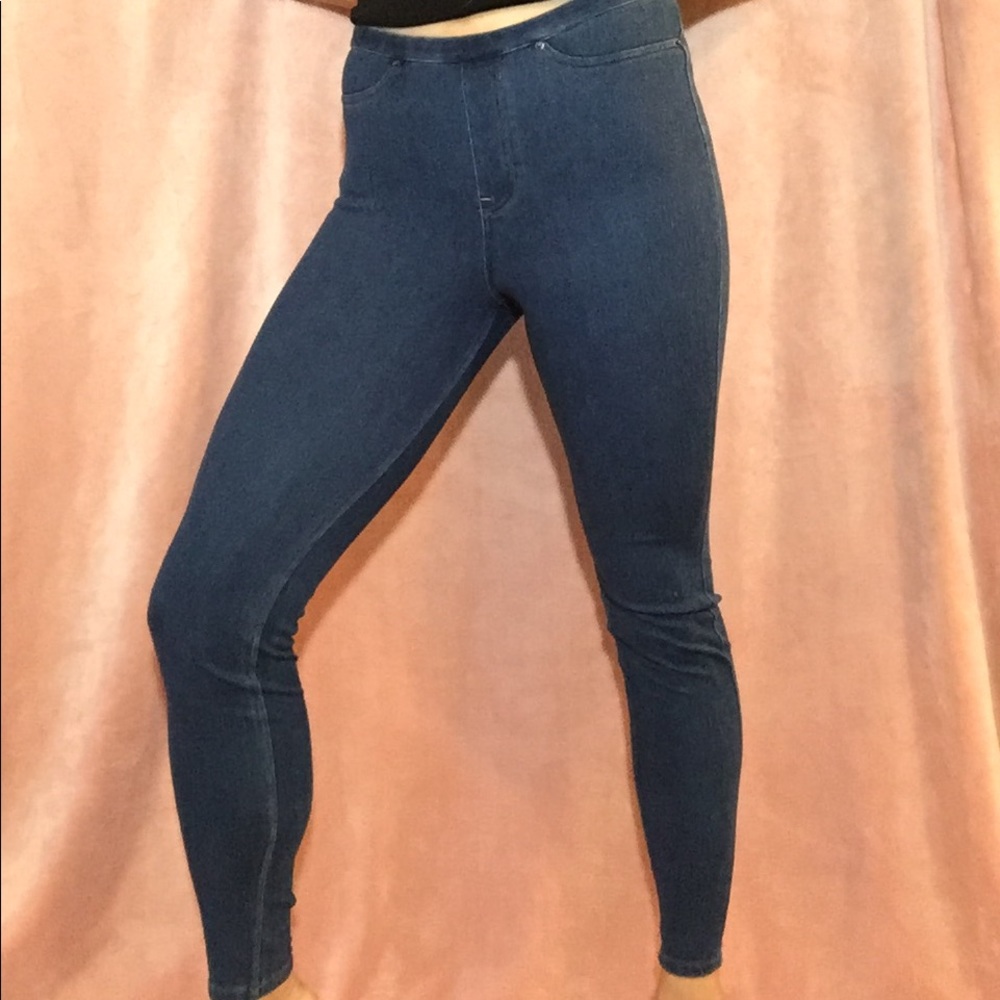 Denim leggings